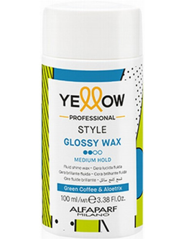 YELLOW STYLE GLOSSY WAX medium hold...