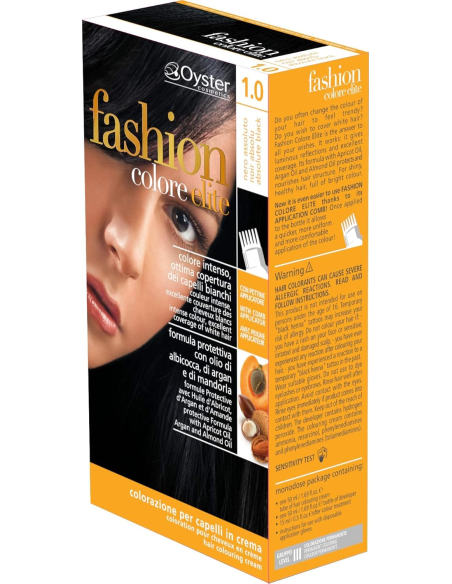 FASHION ELITE hårfarve 1.0, sort 50ml+50ml+15ml