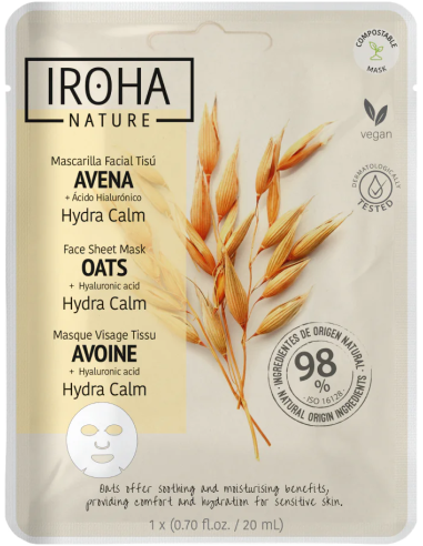 IROHA NATURE Ansigtsmaske Hydra Calm...