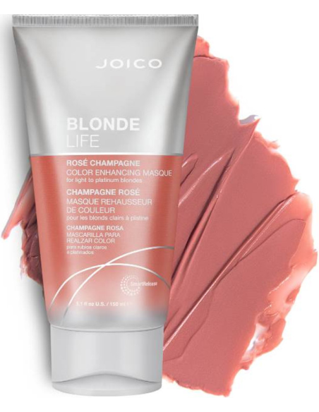 JOICO BLONDE LIFE Farveforstærkende maske - Rose Champagne 150ml