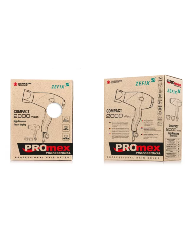 PROMEX hårtørrer Zefix, 2000W, med...