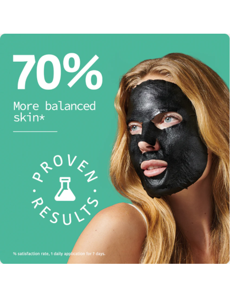 IROHA NATURE Afgiftende/Biologisk Trækul Ansigtsmaske 20ml