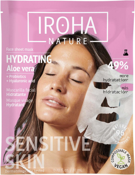 IROHA NATURE Dybdegående regenererende, fugtgivende ansigtsmaske 20 ml