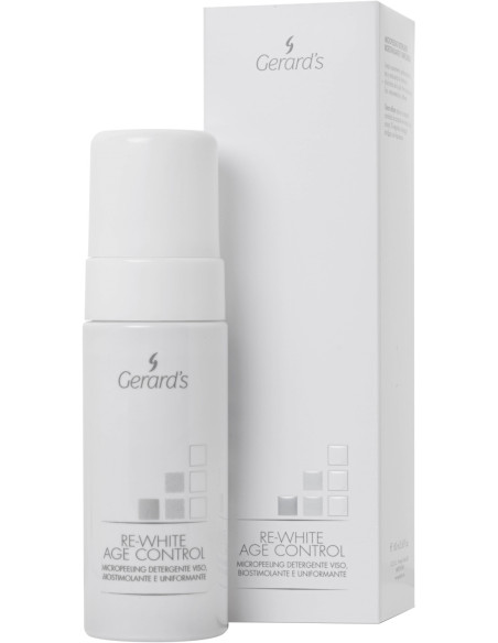 RE-WHITE AGE CONTROL Mikro-peeling skum til ansigtsrensning, biostimulerende 160 ml