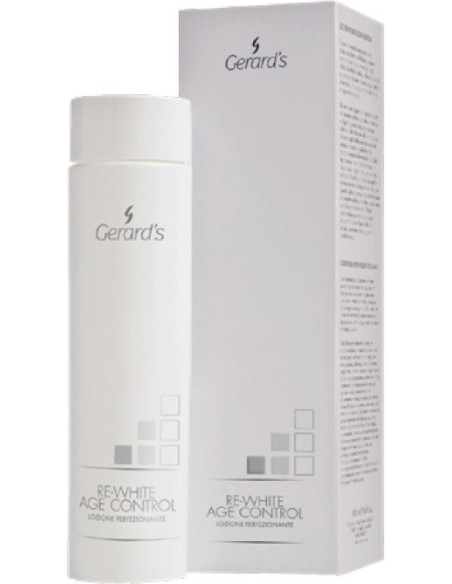 RE-WHITE AGE CONTROL Perfektionerende ansigtslotion, rensende, matterende, balancerer hudens pH-værdi 200 ml