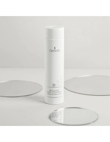 RE-WHITE AGE CONTROL Perfektionerende ansigtslotion, rensende, matterende, balancerer hudens pH-værdi 200 ml