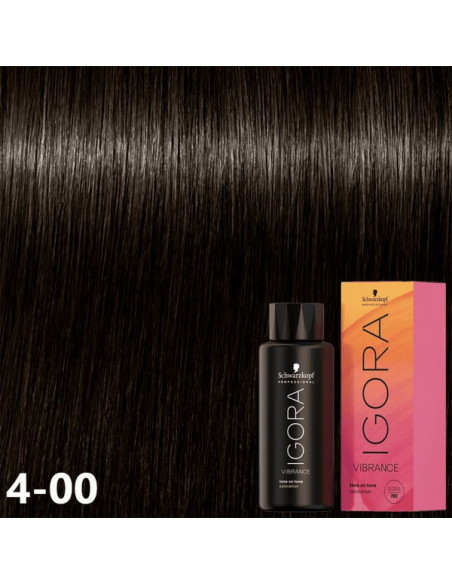 Schwarzkopf IGORA VIBRANCE demipermanent hårfarve 4-00, 60 ml