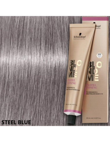 BLONDME Pastel Toning - Stålblå 60ml
