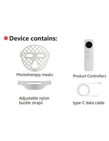 SKEEN LED-maske til foryngelse af...