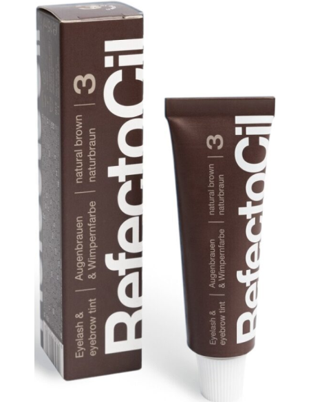 RefectoCil øjenbryns- og vippefarve, brun 3, 15 ml