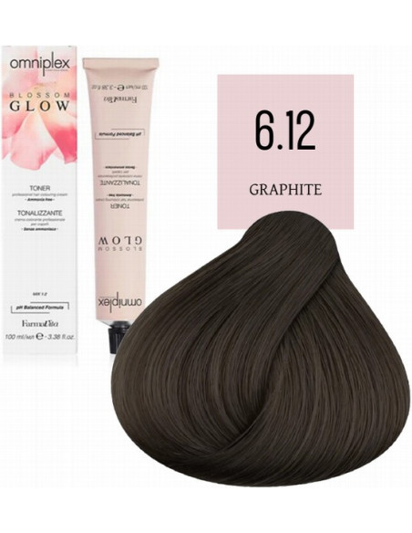 Tonējošā matu krāsa Omniplex Blossom Glow 6.12 100ml