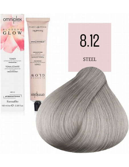 Tonējošā matu krāsa Omniplex Blossom Glow 8.12 100ml
