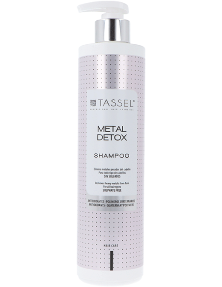 TASSEL METAL DETOX Shampoo til fjernelse af metal fra hår efter kemisk behandling 500 ml