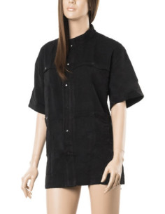 Skjorte med lommer, sort...