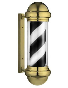 Barberstangsskilt, guld,...