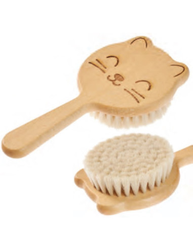 Hårbørste til børn, naturlige...