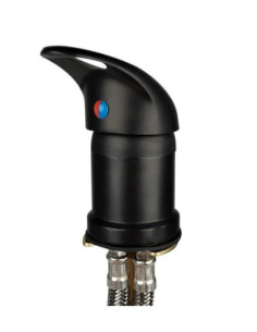 Frisørvaskarmatur, sort