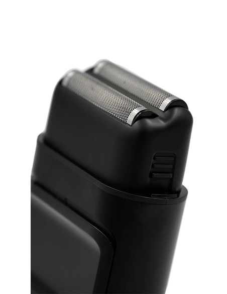 Barberkniv - barbermaskine, foliefinish, sort titaniumbelægning, blad i rustfrit stål, 7000 o/min.