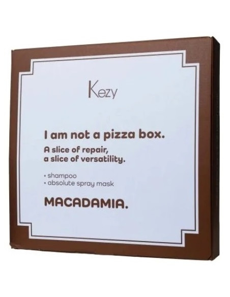 KEZY Plejesæt til beskadiget hår MACADAMIA (Shampoo 375ml + Hårkur 200ml)