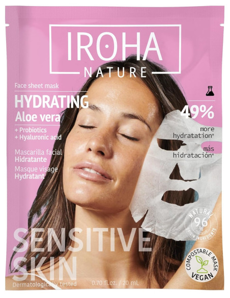 IROHA NATURE Travel Kit – rejsesæt til hudpleje (4 stk. + toilettaske)