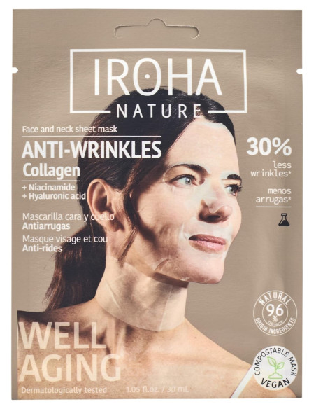 IROHA NATURE Travel Kit – rejsesæt til hudpleje (4 stk. + toilettaske)