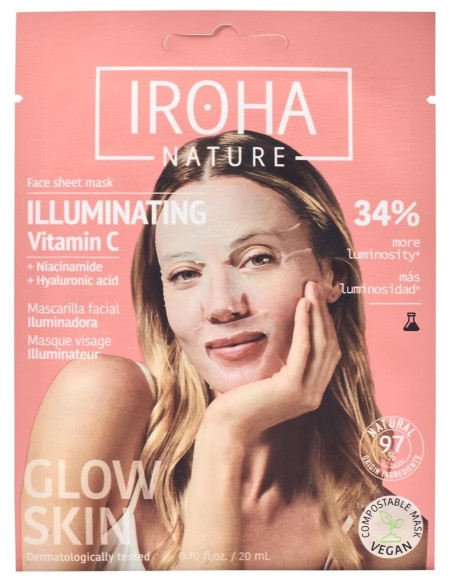 IROHA NATURE Travel Kit – rejsesæt til hudpleje (4 stk. + toilettaske)