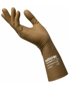 Handsker af naturlatex med...