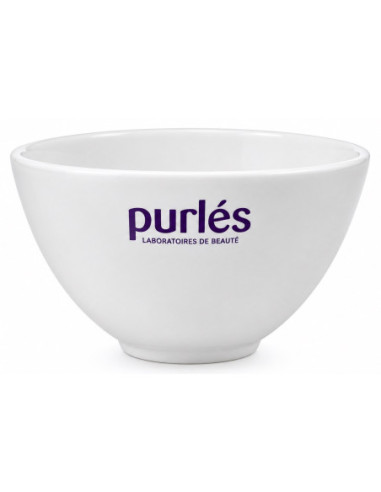 Purlés kosmetologskål med Purlés-logo