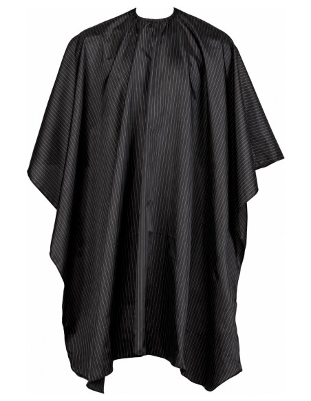 Efalock GENTLEMAN sort klippekappe, 145 × 150 cm, til beskyttelse af kundens tøj