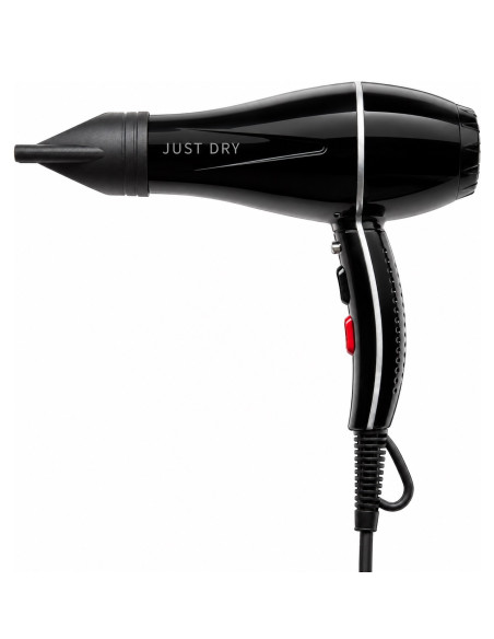 Efalock JUST DRY sort hårtørrer, 1500 W, med AC-motor og koldluftsknap