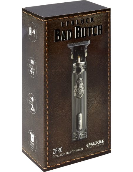 Efalock BAD BUTCH præcisionstrimmer i bronze med 37 mm T-formet skær til præcise konturer