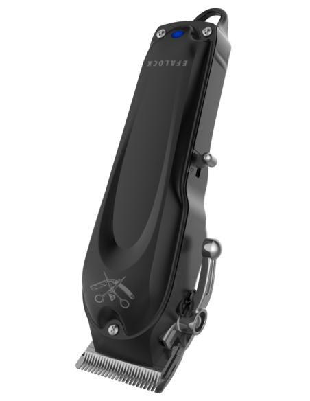 Efalock CLASSIC STYLE sort hårklipper med seks magnetiske afstandskamme og op til 300 minutters driftstid