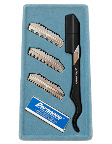 Barberknivsæt med udskiftelige blade...