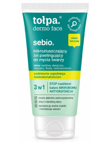 tołpa. SEBIO udglattende gelscrub til...