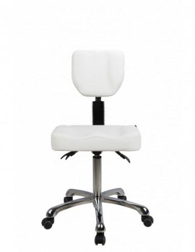Pedicure / beautician stool New Comfort - White