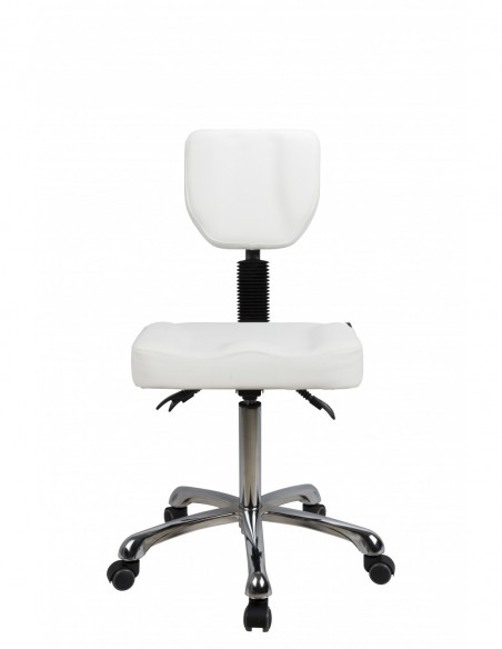 Pedicure / beautician stool New Comfort - White