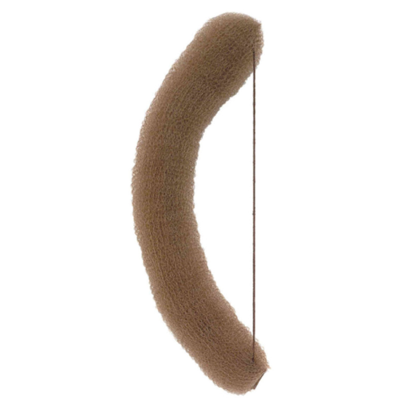 Hårknude, rulle med elastik, brun, 23...