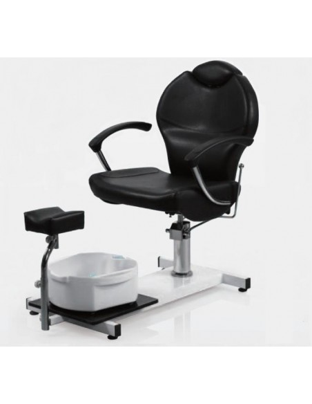 Hydraulisk pedicurestol med lænestol og fodbad fra Pax