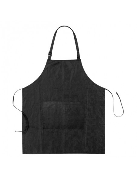 Forklæde Relief, polyester, antistatisk, vandtæt, 71x61cm, sort