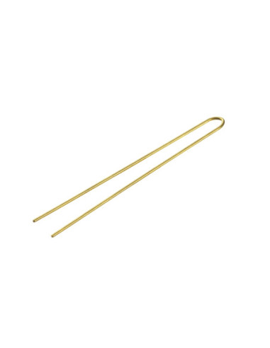 Hårnåle, glatte, 75 mm, guld, 500 g