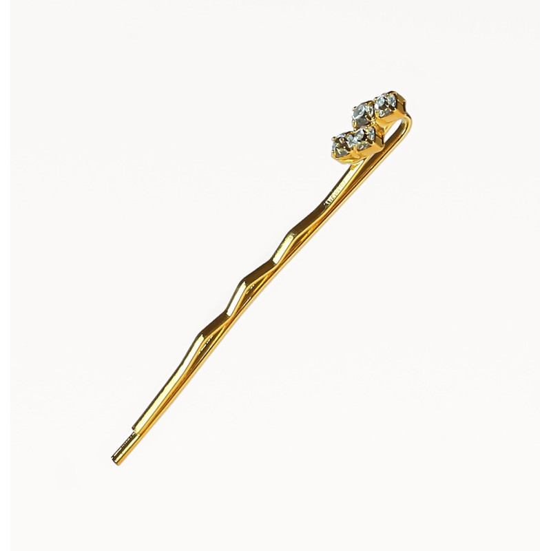 Hårspænder, dekorative, bølgede, guld...