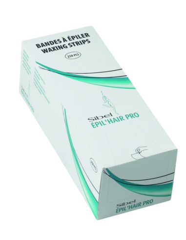 Depilatory strips with dispenser box, 20*7.5cm, 250pcs