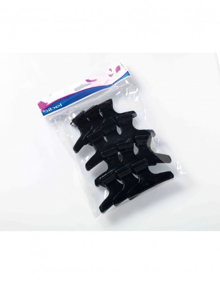 Klemmer-klemmer, plastik, sorte, 8 cm, 12 stk.