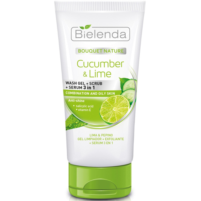 CUCUMBER&LIME Želeja-skrubis-serums sejas attīrīšanai 150ml