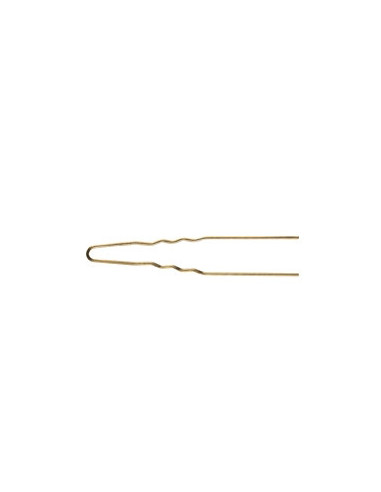 Hårnåle, bølgede, 75x1,20 mm, guld 50...