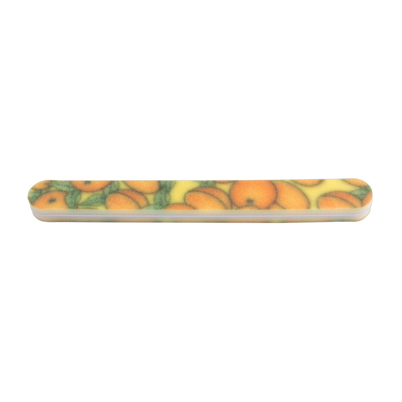 Nail file, straight, orange, 1pc.