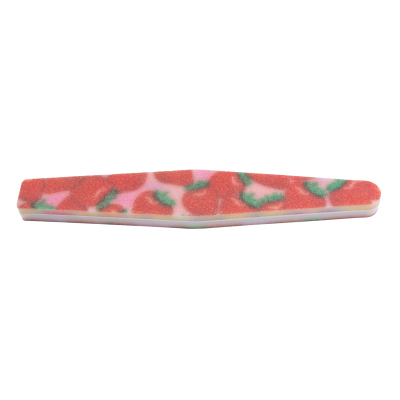 Nail file, cone, strawberry motif, 1pc.