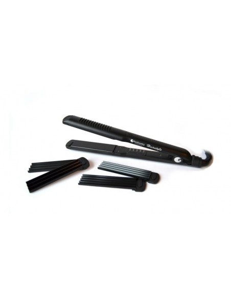 Professionel frisure 3-1 glattejern med udskiftelige plader