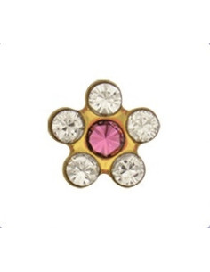 Øreringe Blomster krystal,...