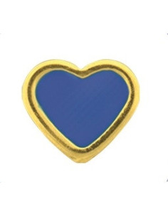 Øreringe hjerter blå, par